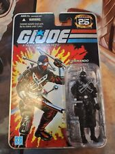 GI Joe 25th Anniversary Snake Eyes 2008 New Silver Foil MOC v.34