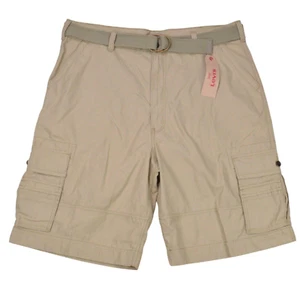 NEW Levis Shorts 42 Beige Squad Cargo Short Belted 100% Cotton - Picture 1 of 9