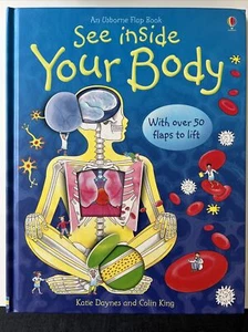 See Inside Your Body Board book By Katie Daynes An Usborne Flap Book Anatomy  - Picture 1 of 2
