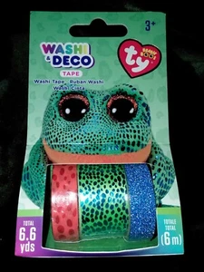 TY Beanie Boos Washi Fur Glitter Tape 3 Pack Glamour Speckles the frog Crafting - Picture 1 of 4