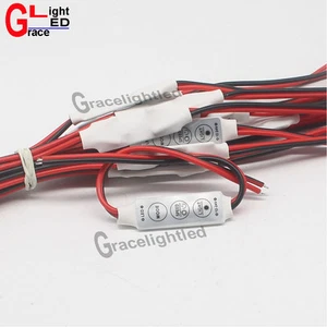 Mini 3 Keys Dimmer Controller DC 12V For Single Color 5050 3528 Led Light Strip - Picture 1 of 1
