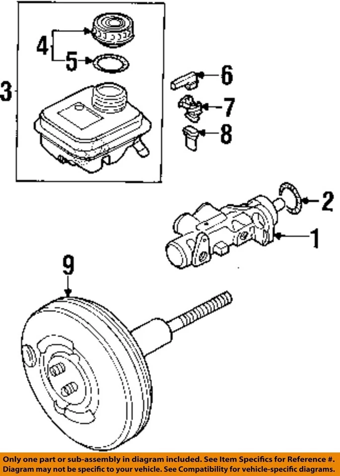 Used Brake Master Cylinder fits: 2000 Audi A6  Grade A - Image 1 of 2