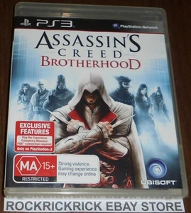 PLAYSTATION 3 GAME ASSASSIN'S CREED BROTHERHOOD INCLUDES MANUAL PAL - Picture 1 of 3