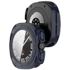 Etui ochronne ze szkłem do Galaxy Watch Ultra 47mm Bizon Case Cover Etui Niebieskie - Zdjęcie 1 z 8