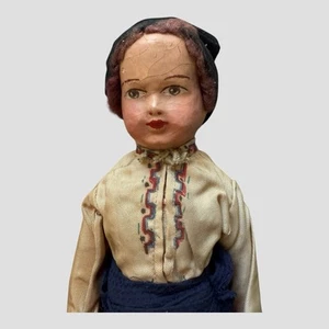 Antique English Slit Head Wax Over Papier Mache shoulder head Doll (?) Read - Picture 1 of 10