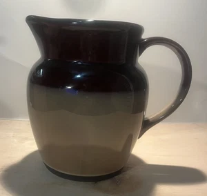 Sango Nova Brown Earthenware Pitcher Vase Discontinued Vintage - Picture 1 of 3