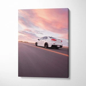 Mitsubishi Evo 10 High Resolution Museum Quality Vertical Car Canvas Print #006 - Picture 1 of 14