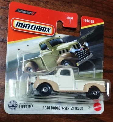 MATCHBOX 2025 " 1940 DODGE V-SERIES TRUCK" 119/125 Mattel  - Immagine 1 di 2