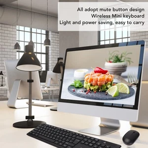 Wireless Keyboard Mouse Combo 2.4G Waterproof 104 Keys Abs 1600Dpi Keyboar MPF - Picture 1 of 22
