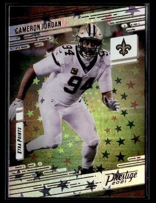2021 Panini Prestige #136 Cameron Jordan Xtra Points Astral card - Image 1 of 2
