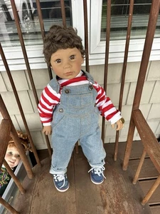 Lee Middleton Eva Helland Kleinkind Junge Puppe 26" Größe 2 Stiefel signiert Nr. 66/500 - Bild 1 von 10