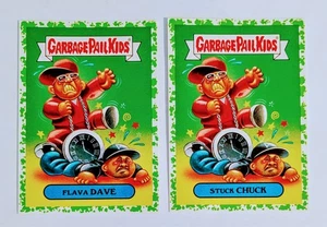 Garbage Pail Kids 2017 Battle of The Bands - Flava Dave, Stuck Chuck Green - Imagen 1 de 2