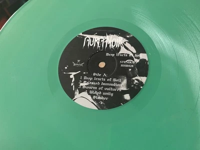 Aura Noir Deep Tracts Of Hell 1998 Record Green Vinyl Hammerheart Black Thrash - Image 1 of 4