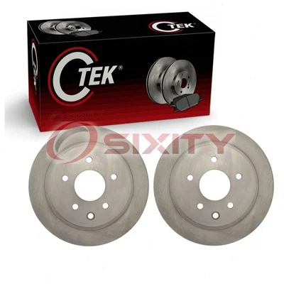 2 pc Centric Rear Disc Brake Rotors for 2009-2018 Renault Koleos Braking zb - Image 1 of 4