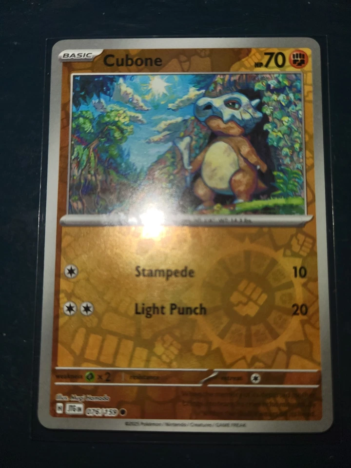 Cubone 076/159  Journey Together Reverse Holo. Minty Fresh. NEW!! - Image 1 of 2