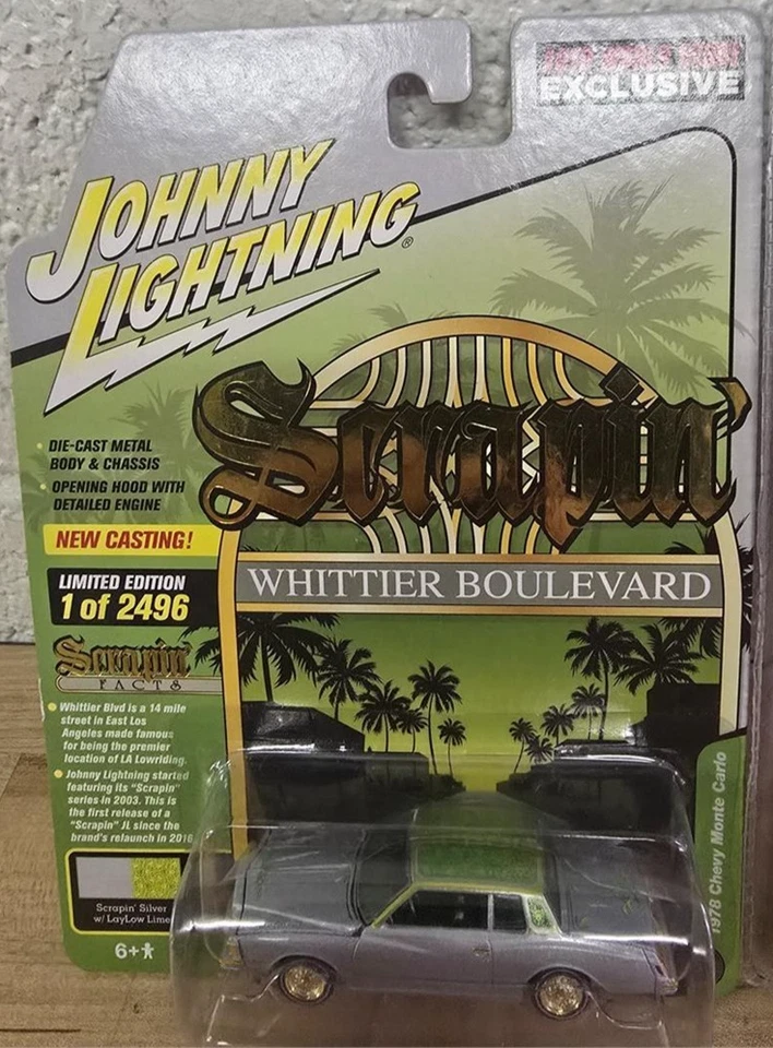 Chevy Monte Carlo Low Rider 1978 Johnny Lightning Scrapin Whittier Boulevard Foto 1 de 3