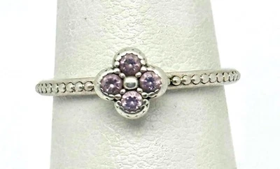 Подлинный Pandora эль серебро 925 розовый восточный цветок кольцо размер 6 - Изображение 1 из 2