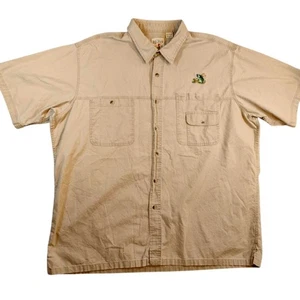 Red Head Brand Co Shirt Mens 3XL Tan Short Sleeve Button Down Fishing Outdoor - Picture 1 of 11