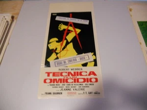 LOCANDINA ORIGINALE TECNICA DI UN OMICIDIO ROBERT WEBBER 1966 - Picture 1 of 1