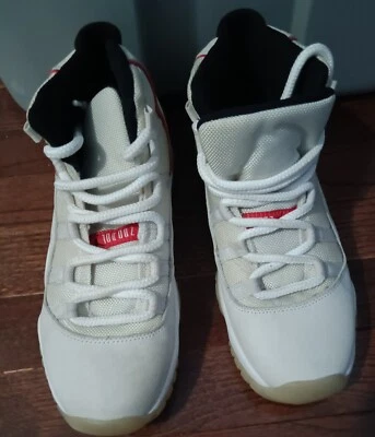 Nike Air Jordan 11 XI Platinum Tint Red White Sz 6.5Y *FREE SHIPPING* - Image 1 of 4