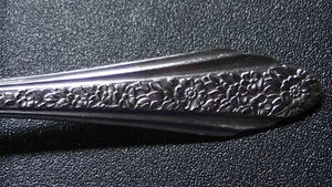 MODERNN ROSE 1949 SILVERPLATE TABLESPOON SERVING SPOON SERVER R C INTERNATIONAL - Picture 1 of 5