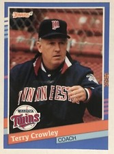 1991 Donruss Terry Crowley Custom Card That Never Were Minnesota Twins WS Champs
