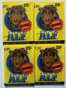 Topps ALF Serie 1 ONE 1987 Confezione Cera Sigillata Trading Card - Foto 1 di 3