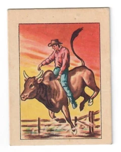 1951 post cereal hopalong cassidy #2 Riding a Bull - Bild 1 von 2