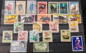 BELGIEN KONGO Lot schöner Briefmarken gebraucht - Bild 1 von 1