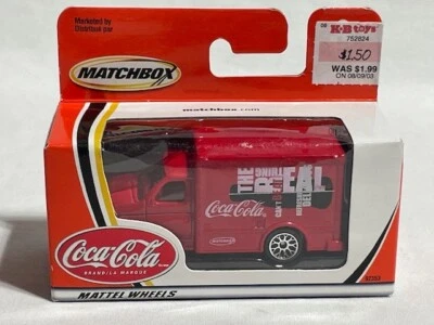 2002 Matchbox International Coca Cola Ford Box Truck, Red, 1/64, Canada - Image 1 of 2