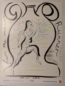 Chris Ofili For the Unknown Runner London 2012 Olympic Gold Edition Ltd Ed /2012 - Picture 1 of 2