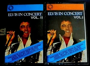ELVIS PRESLEY / IN CONCERT / 2 CASSETTES / VOL.1 VOL.2 Rare Spanish Especial - Imagen 1 de 11