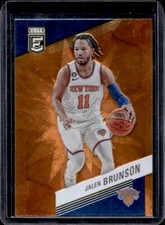 2022-23 Donruss Elite Jalen Brunson Orange Parallel #8 Knicks