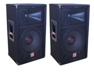 2 MR DJ PSS-1000 Single 10" Passiv 1200 Watt 2-Wege DJ/PA PRO Audio Lautsprecher - Bild 1 von 6