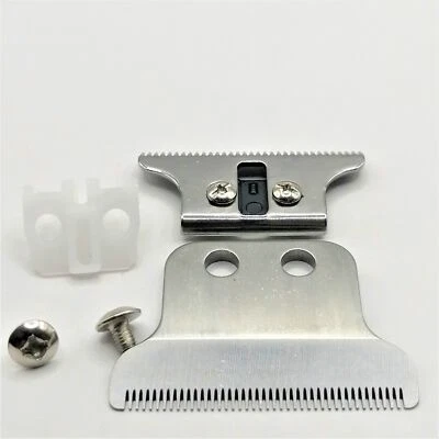 2 fori Doppia larga T- lama Trimmer per Wahl 5 Star Detailer 2215 8081 Argento - Immagine 1 di 4