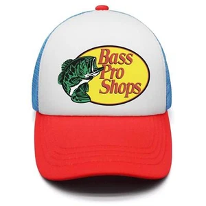 Embroidered logo Bass-Pro-Shop Fishing Hat baseball hat Unisex, Mesh, Outdoor - Picture 1 of 77