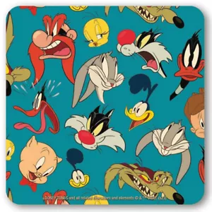 Sous-verre Logoshirt® Looney Tunes 10x10cm (Personnages) - Zdjęcie 1 z 2
