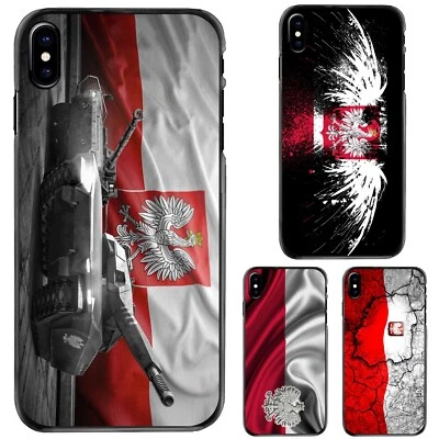 Hard Case For iPhone 11 12 13 14 15 Plus Pro Max eagle polish flag - Image 1 of 4