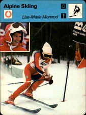 1977-79 Sportscaster Series 9 Multi-Sport Oversize Card #924 Lise-Marie Morerod