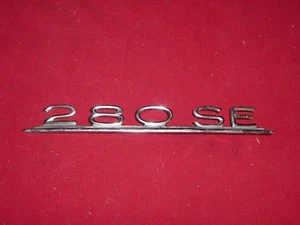 Mercedes 280SE Rear Deck Lid Script Emblem Genuine 1966-1973 Used OEM - Picture 1 of 5