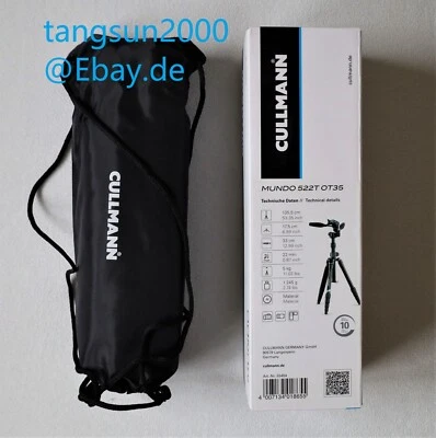 Cullmann Mundo 522T OT35 Stativ mit 3-Wege-Kopf Kamera Camcorder NEU OVP - Bild 1 von 2