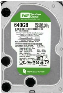 Hard Drive Western Digital WD6400AAVS 640GB 7200U/Min 8MB SATA II 3.5'' Inch - Picture 1 of 4