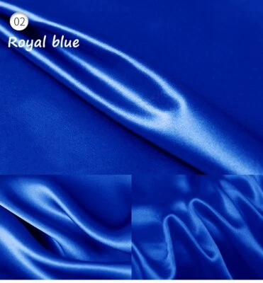 By Yard Quality Stretch Silk Fabric Charmeuse Glossy Soft Sleep Gown Material - Image 1 of 4