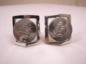 S Monogram Initial Letter Vintage SWANK Cuff Links steve samuel serge stnley - Picture 1 of 8