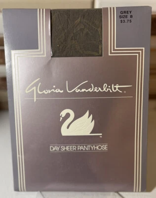 Винтажные колготки Gloria Vanderbilt день чистый серый размер B новый - Изображение 1 из 2