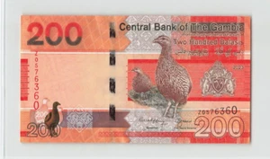 GAMBIA 200 Dalasis 2023, P-42c* REPLACEMENT, Z0576360, Original AU, Rare. T7 - Picture 1 of 2