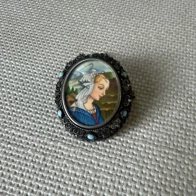 Ciondolo E Spilla Argento 800 - Immagine 1 di 4