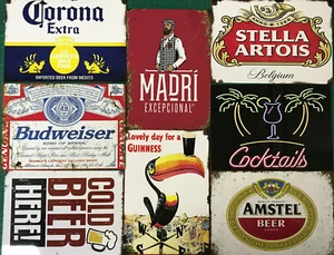 Drinks Alcohol Metal Signs Plaque Sign Man Cave Home Bar Pub Garage Tiki Décor - Picture 1 of 144