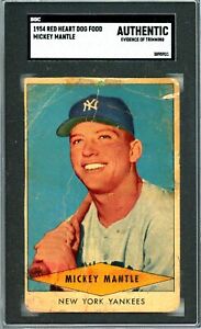 1954 Red Heart MICKEY MANTLE SGC Graded Authentic-Cond "NO RESERVE INVEST"