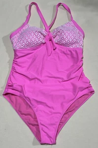 Rainlover Women's 1 pc Swimsuit Pink XL NEW with TAGS - Picture 1 of 7